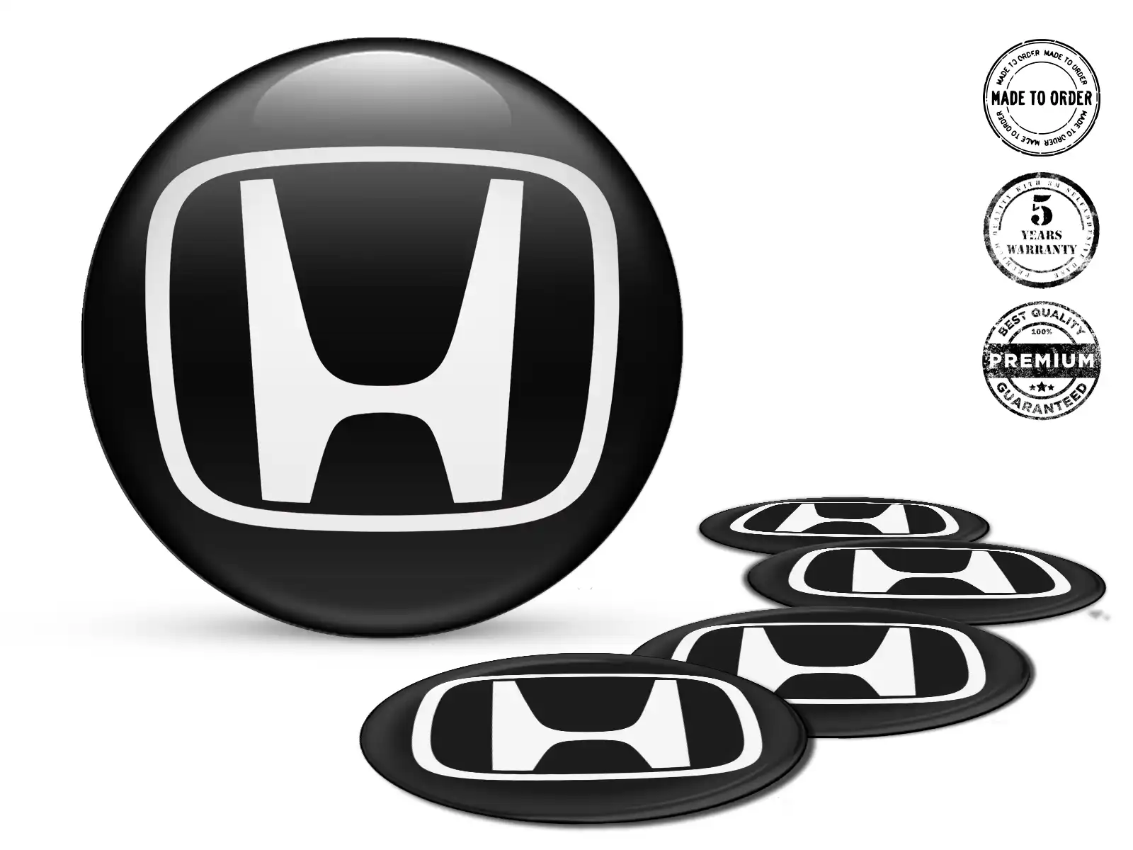 Honda Rim Stickers for Cars High-Quality Emblems
